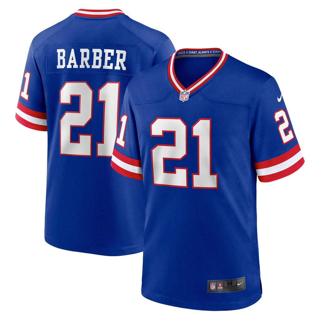New York Giants Tiki Barber Royal Retired Player Alternate Game Jersey product image 1, provided for visual reference and
