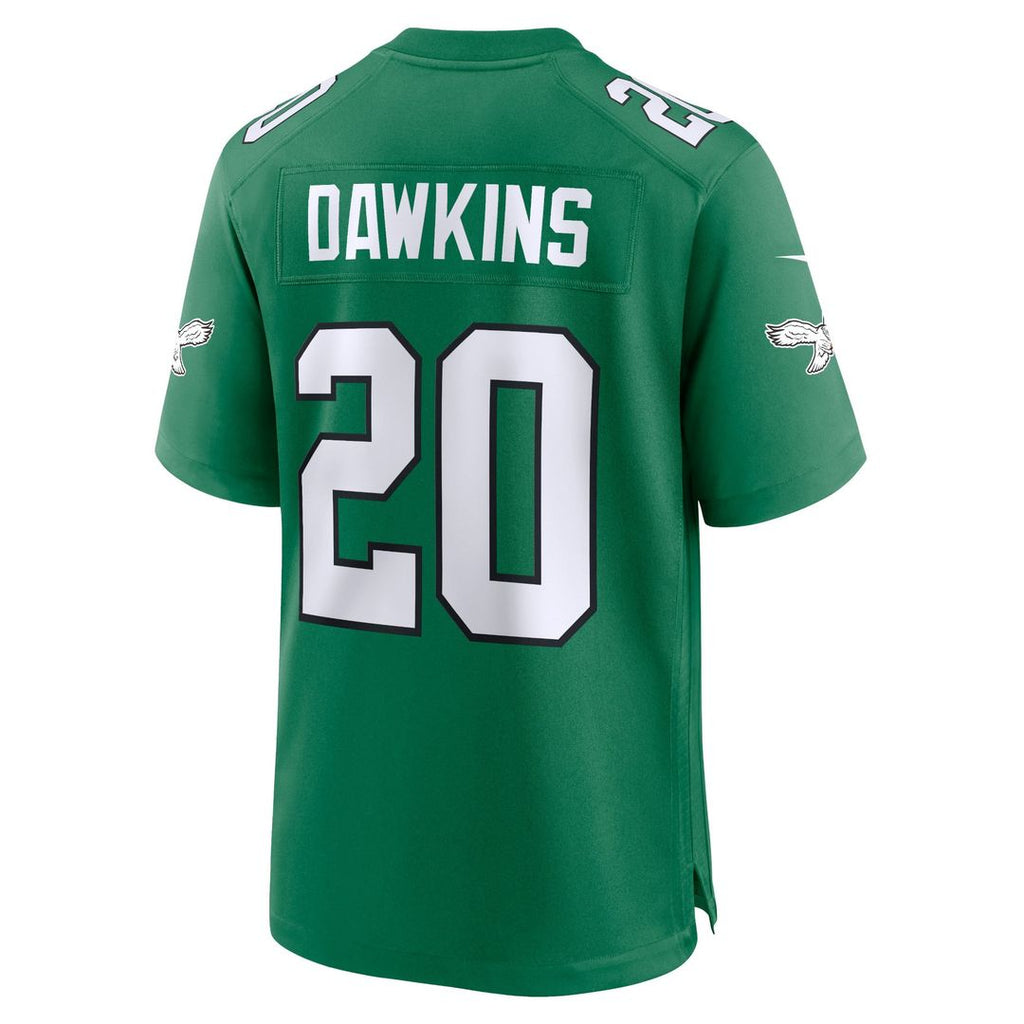Philadelphia Eagles Brian Dawkins Kelly Green Alternate Retired Player Game Jersey product image 3, provided for visual