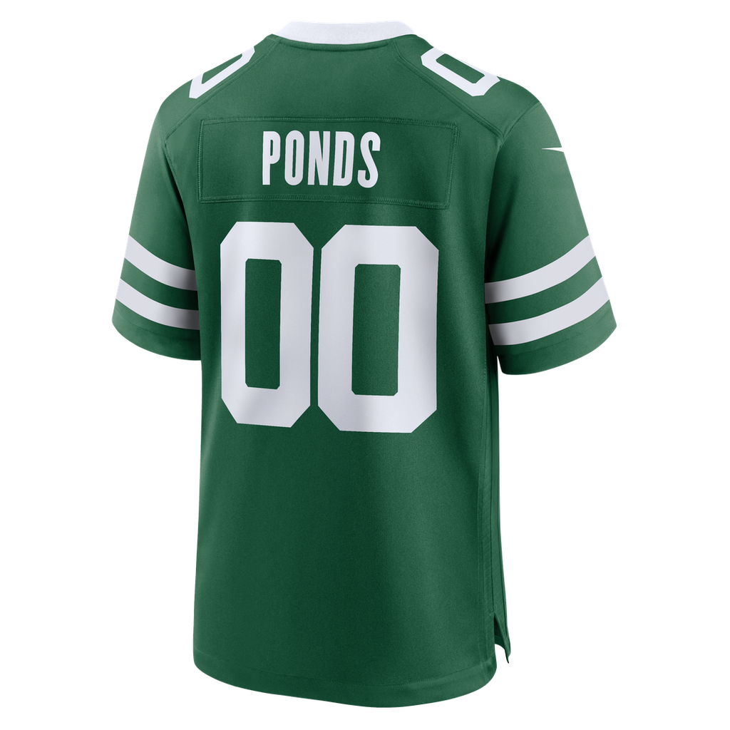 New York Jets D'Angelo Ponds Legacy Green Game Jersey product image 3, provided for visual reference and product detail