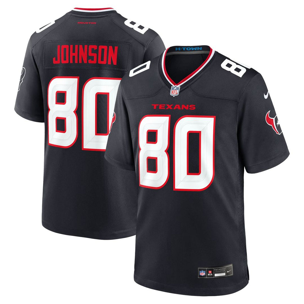 Houston Texans Andre Johnson Navy Team Retired Player Game Jersey product image 1, provided for visual reference and product