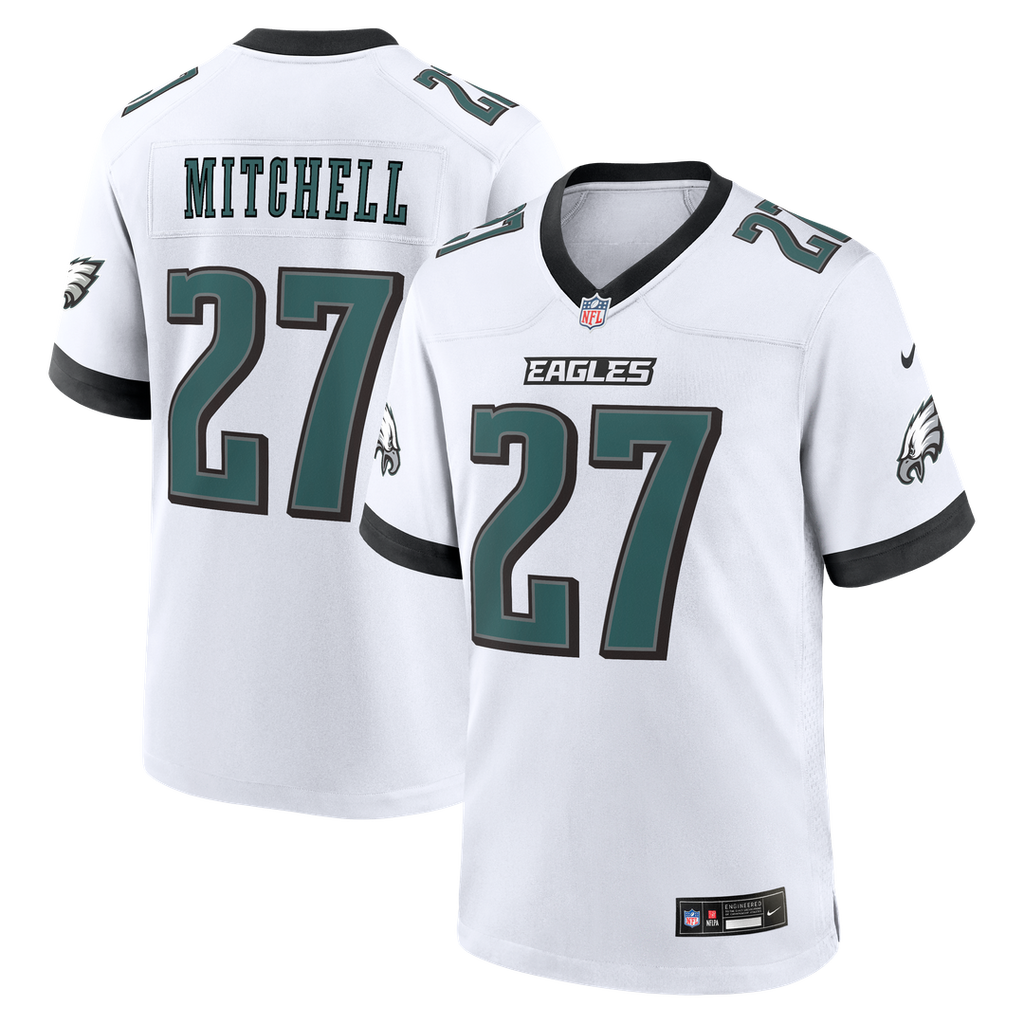 Philadelphia Eagles Quinyon Mitchell Black Alternate Game Jersey product image 7, provided for visual reference and product