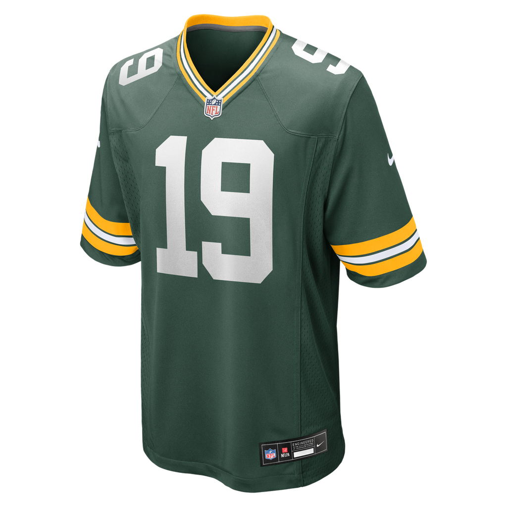 Green Bay Packers Daniel Whelan Green Game Jersey product image 2, provided for visual reference and product detail review