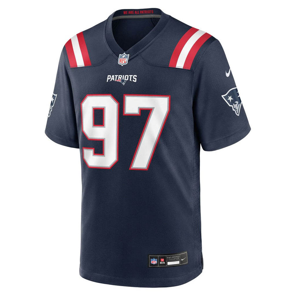 New England Patriots Milton Williams Navy Team Game Jersey product image 4, provided for visual reference and product detail