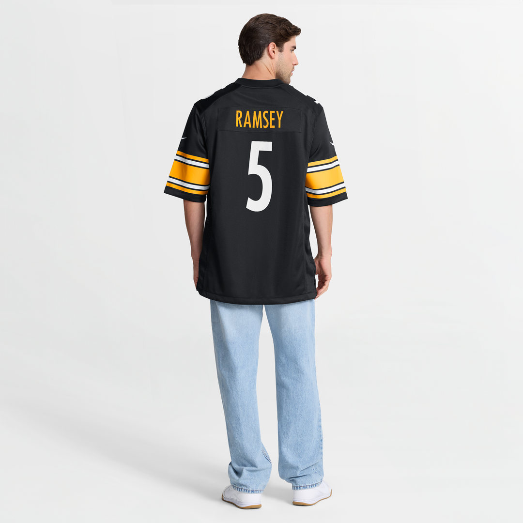 Pittsburgh Steelers Jalen Ramsey Gold Alternate 1933 Throwback Game Jersey product image 14, provided for visual reference