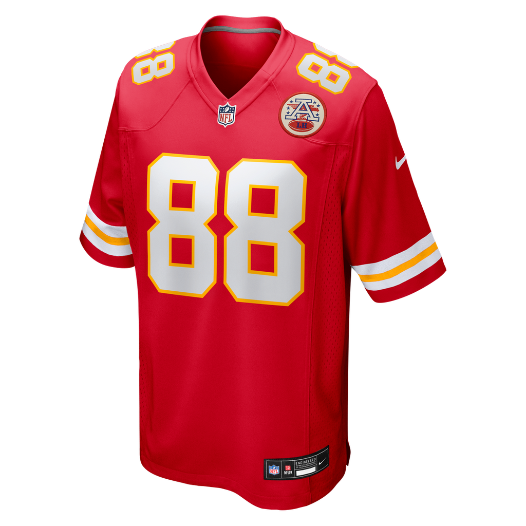 Kansas City Chiefs Jake Briningstool Red Team Game Jersey product image 2, provided for visual reference and product detail