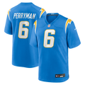 Los Angeles Chargers Denzel Perryman Powder Blue Team Game Jersey product image 1, provided for visual reference and product