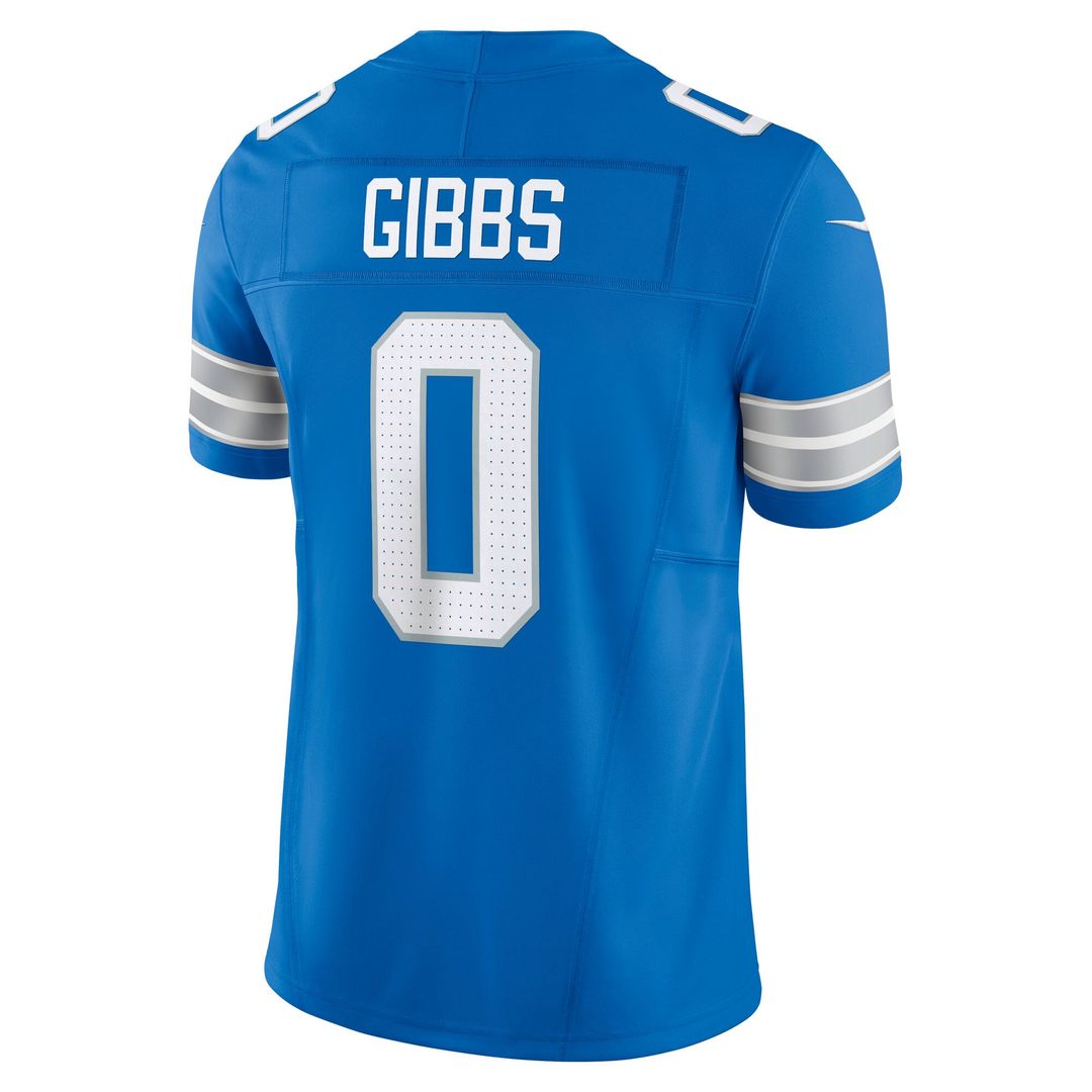 Detroit Lions Jahmyr Gibbs White Vapor F.U.S.E. Limited Jersey product image 23, provided for visual reference and product