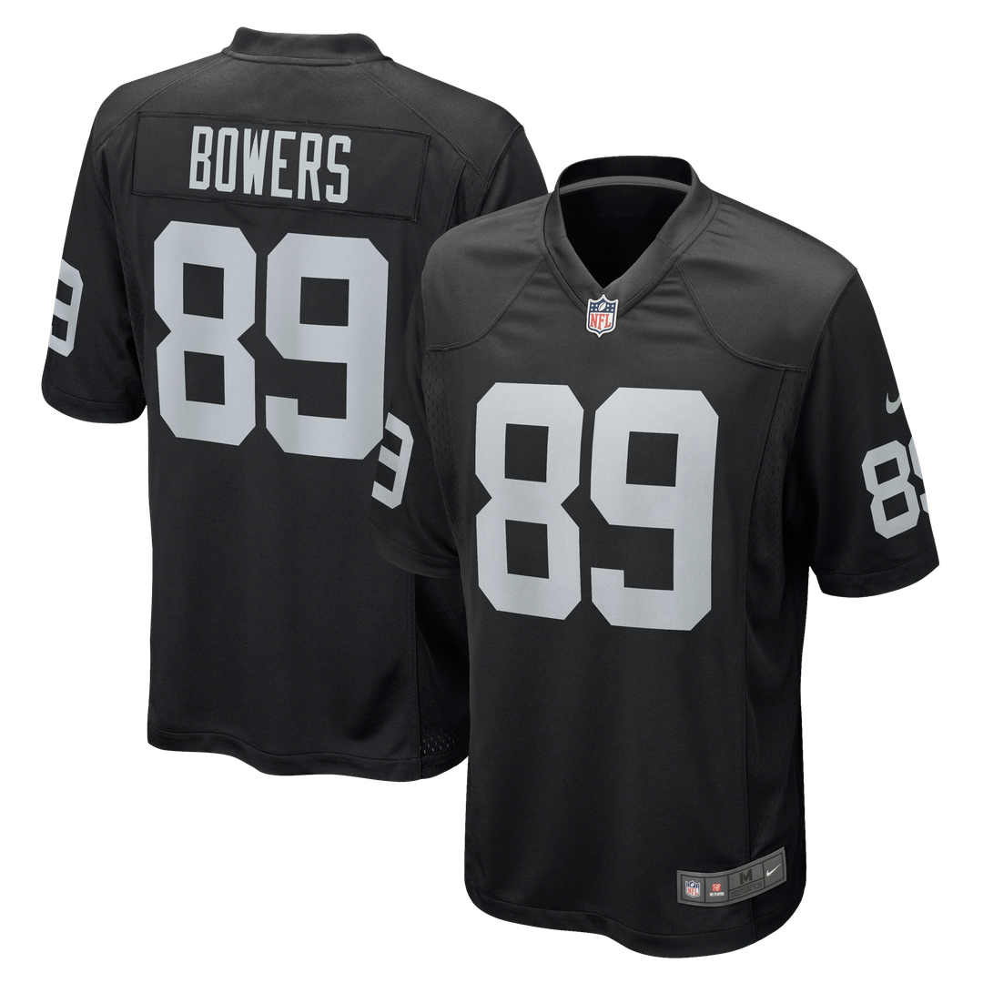 Las Vegas Raiders Brock Bowers White Game Jersey product image 7, provided for visual reference and product detail review