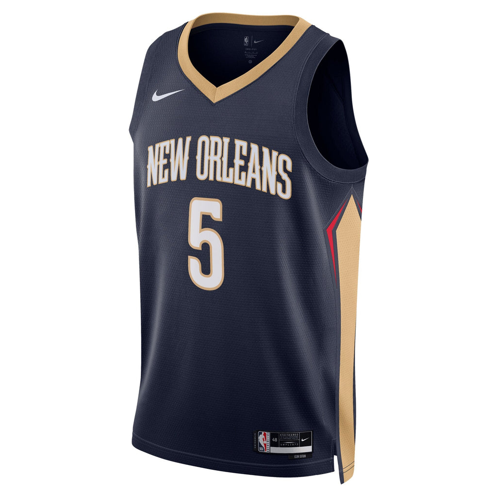 Dejounte Murray New Orleans Pelicans Icon Edition Swingman Jersey - Navy - Unisex product image 3, provided for visual