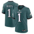 Philadelphia Eagles Jalen Hurts Midnight Green Team Game Jersey product image 1, provided for visual reference and product