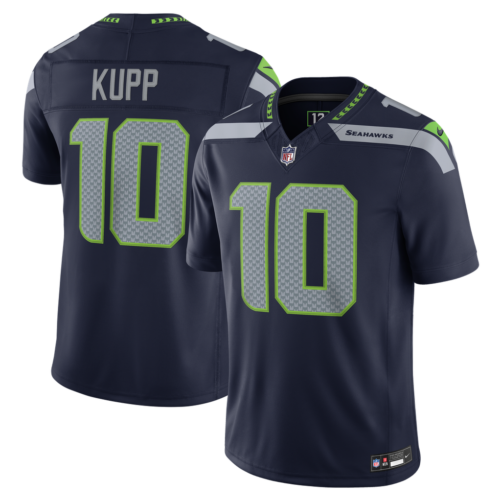 Seattle Seahawks Cooper Kupp College Navy Team Vapor F.U.S.E. Stitched Limited Jersey product image 1, provided for visual
