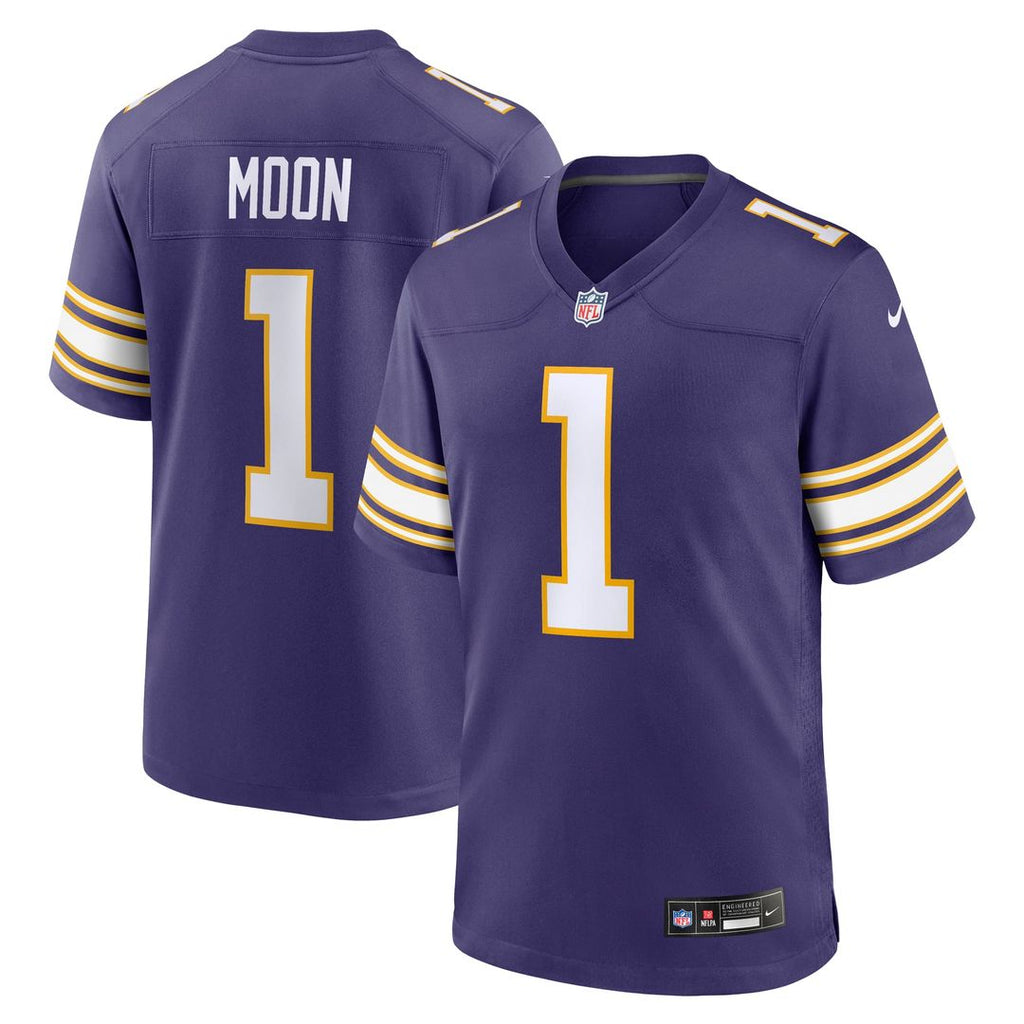 Minnesota Vikings Warren Moon Purple Retired Player Alternate Game Jersey product image 1, provided for visual reference and