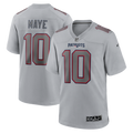 New England Patriots Drake Maye Gray Atmosphere Fashion Game Jersey product image 1, provided for visual reference and