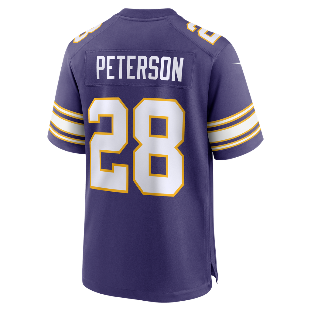 Minnesota Vikings Adrian Peterson Purple Alternate 2 Classic Retired Game Jersey product image 3, provided for visual