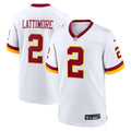 Washington Commanders Marshon Lattimore White Game Super Bowl Era Jersey product image 1, provided for visual reference and