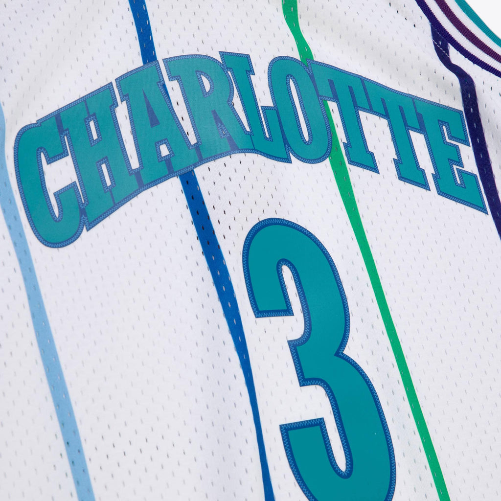 Rex Chapman Charlotte Hornets 1988 Authentic Jersey - White product image 7, provided for visual reference and product