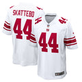 New York Giants Cam Skattebo White Game Jersey product image 1, provided for visual reference and product detail review