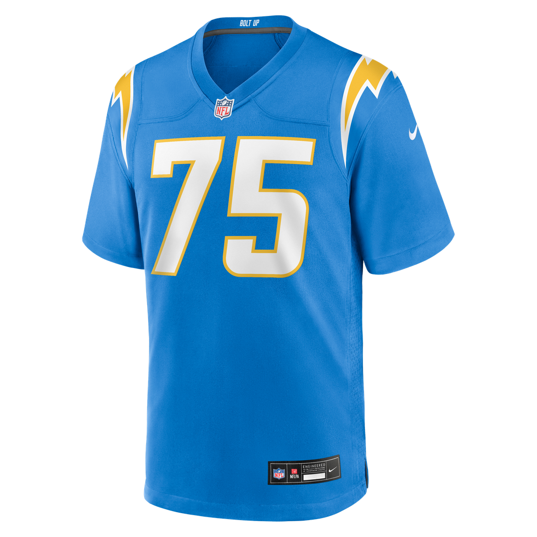 Los Angeles Chargers Bradley Bozeman Powder Blue Game Jersey product image 2, provided for visual reference and product