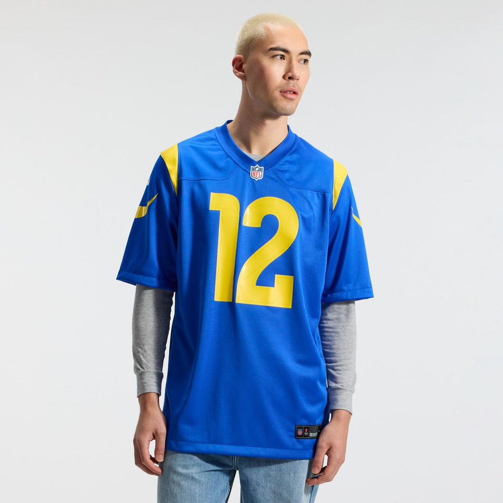 Los Angeles Rams Puka Nacua Royal Team Game Player Jersey product image 2, provided for visual reference and product detail