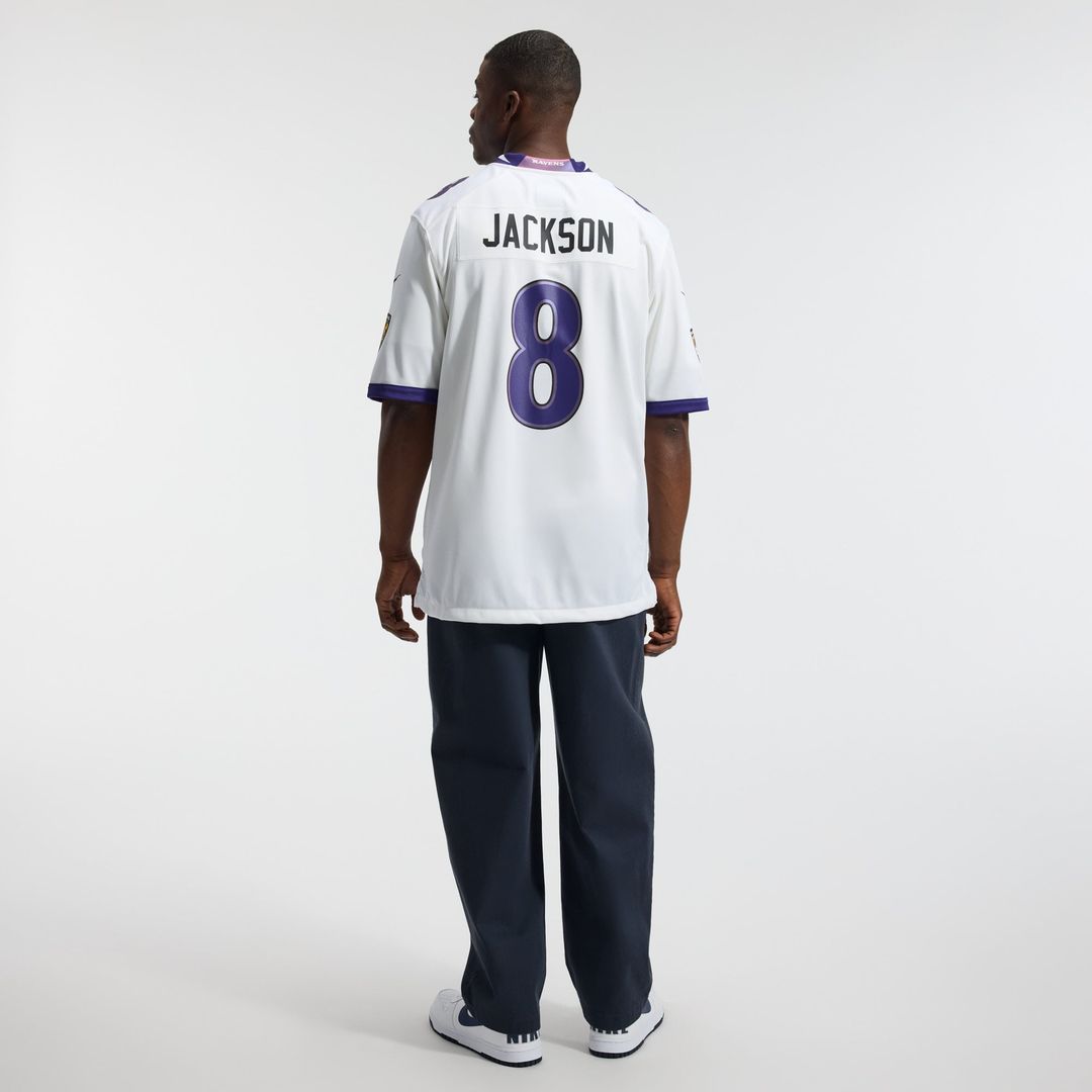 Baltimore Ravens Lamar Jackson Black Alternate Game Jersey product image 14, provided for visual reference and product