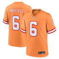 Tampa Bay Buccaneers Baker Mayfield Orange Throwback Game Jersey product image 1, provided for visual reference and product