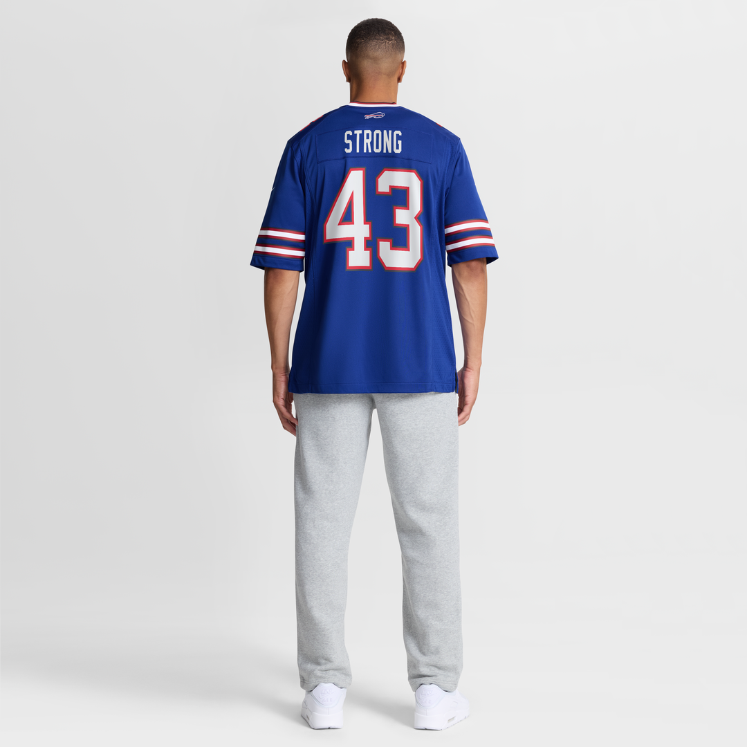 Buffalo Bills Dorian Strong Royal Team Game Jersey product image 8, provided for visual reference and product detail review