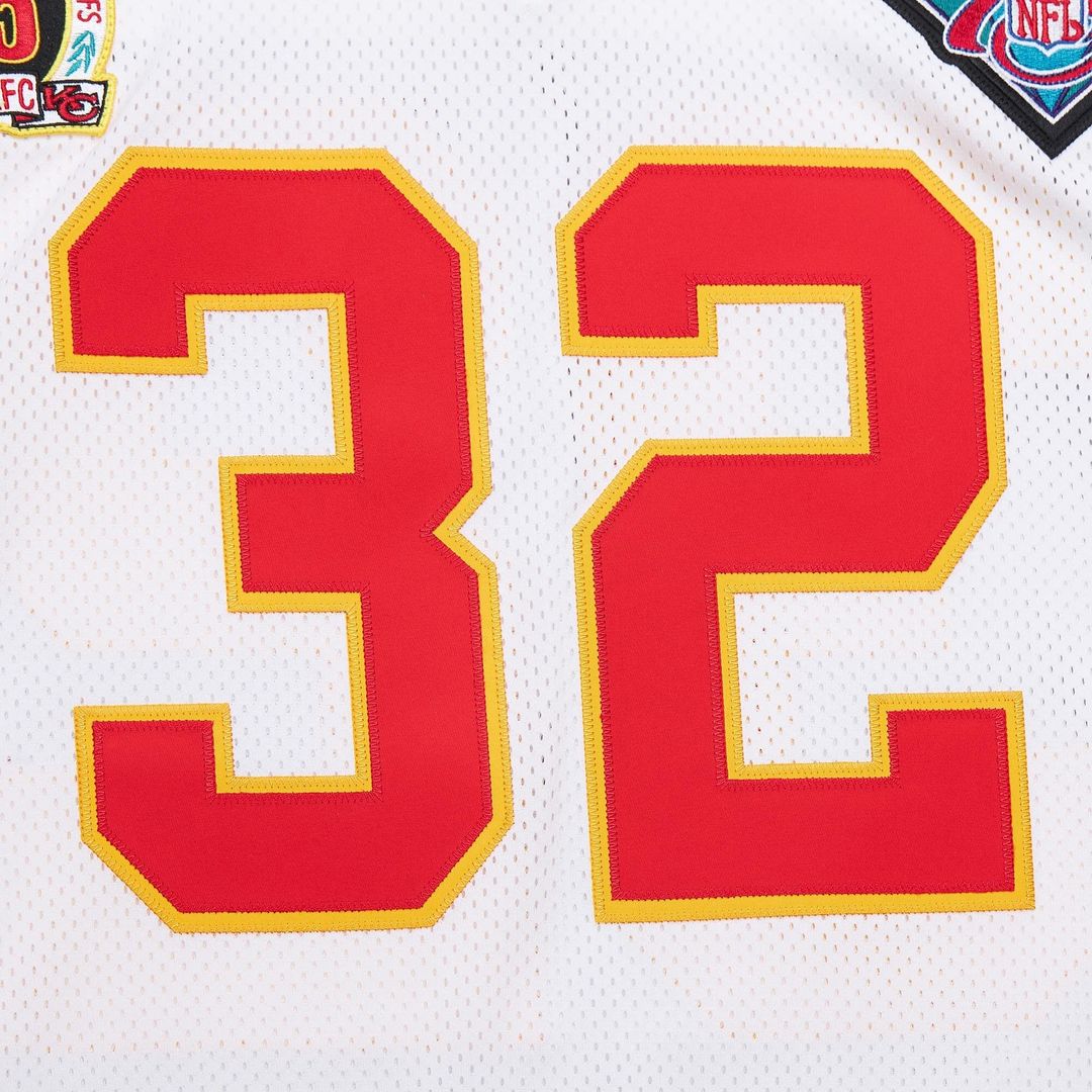 Kansas City Chiefs 1994 Marcus Allen White Authentic Throwback Retired Player Jersey product image 4, provided for visual