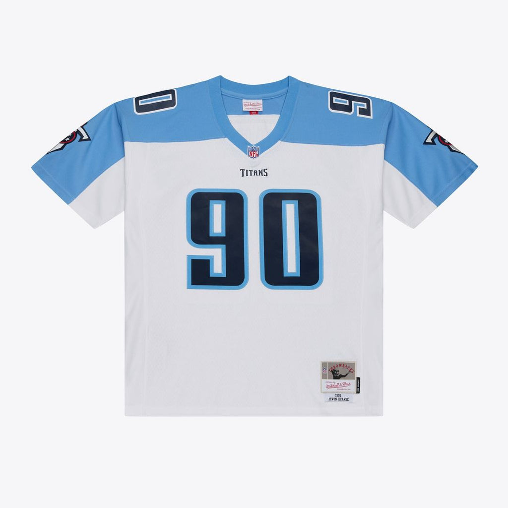 Tennessee Titans Jevon Kearse White Retired Legacy Replica Player Jersey product image 1, provided for visual reference and