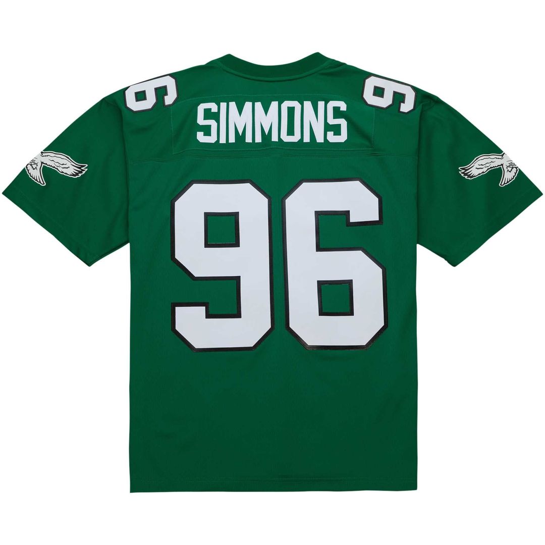 Philadelphia Eagles Clyde Simmons Kelly Green Legacy Replica Jersey product image 3, provided for visual reference and