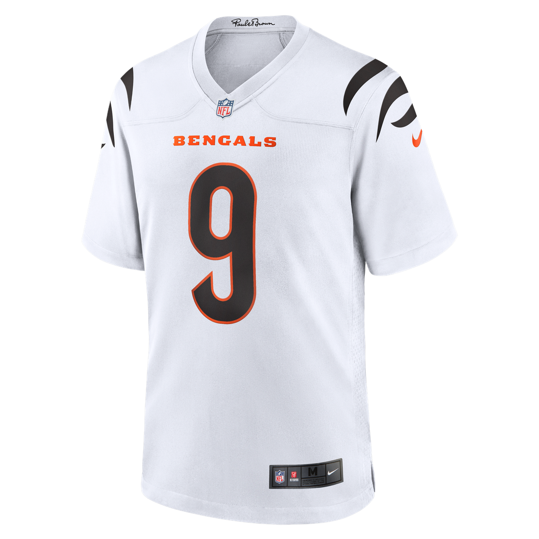 Cincinnati Bengals Joe Burrow Orange Alternate Game Jersey product image 32, provided for visual reference and product