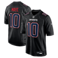 New England Patriots Drake Maye Carbon Black Game Jersey product image 1, provided for visual reference and product detail