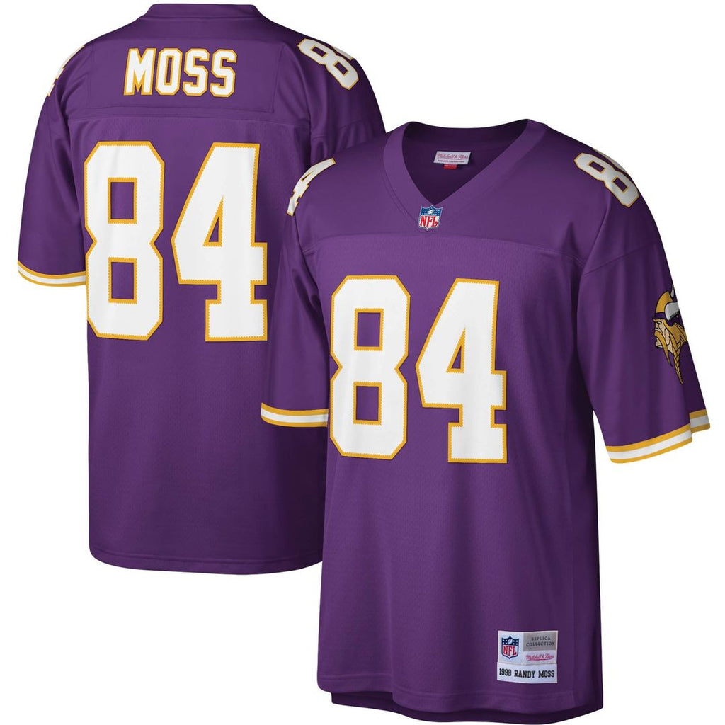 Minnesota Vikings Randy Moss White Legacy Replica Jersey product image 7, provided for visual reference and product detail