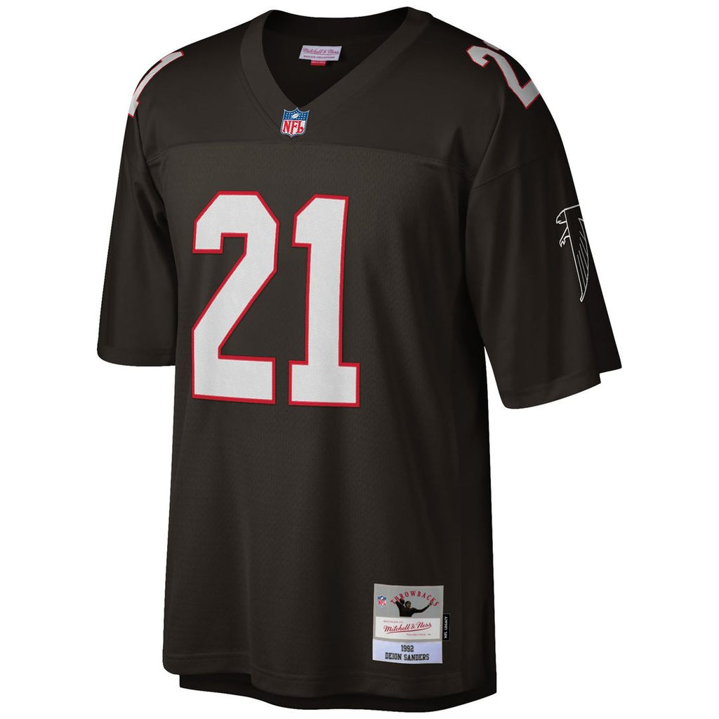 Atlanta Falcons Deion Sanders White Big & Tall 1992 Retired Player Replica Jersey product image 8, provided for visual