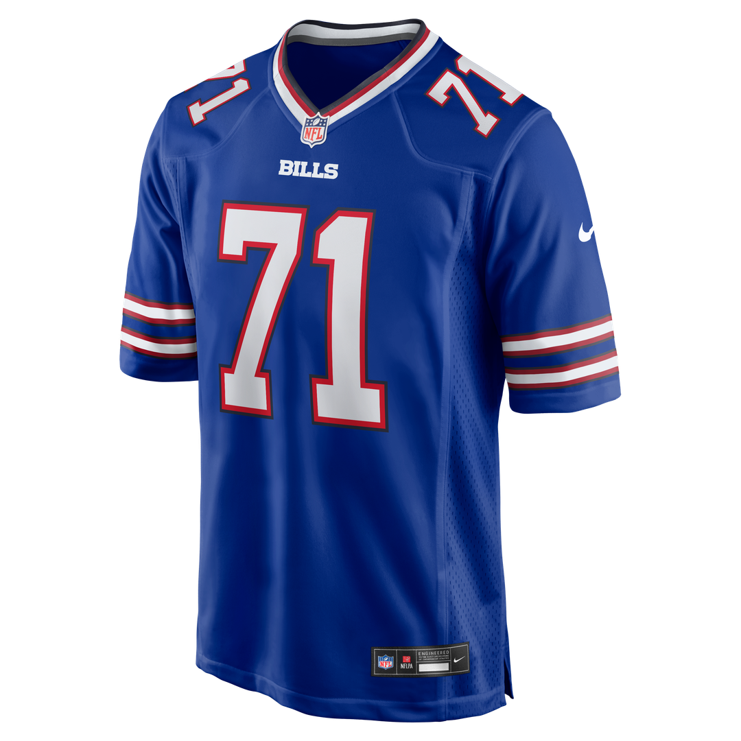 Buffalo Bills Jedrick Wills Jr. Royal Team Game Jersey product image 4, provided for visual reference and product detail