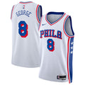 Philadelphia 76ers Association Edition Swingman Basketball Jersey - White - Paul George - Unisex product image 1, provided
