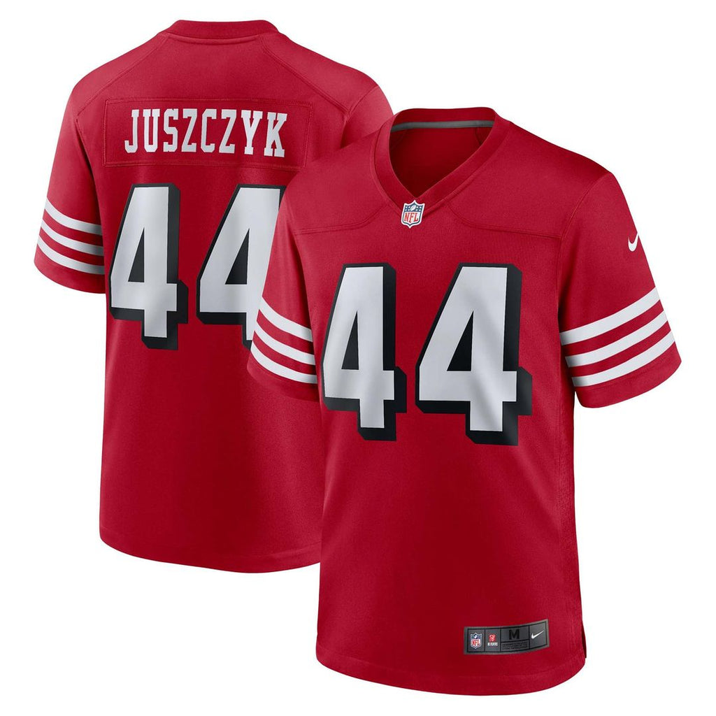 San Francisco 49ers Kyle Juszczyk Scarlet Alternate Game Jersey product image 1, provided for visual reference and product