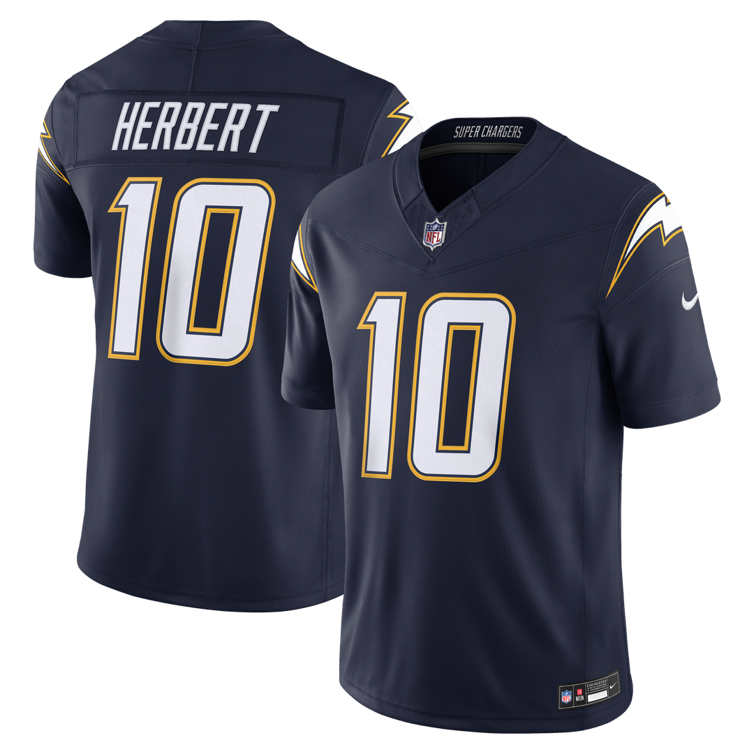 Los Angeles Chargers Justin Herbert Navy Alternate Super Chargers Vapor F.U.S.E. Stitched Limited Jersey product image 1,