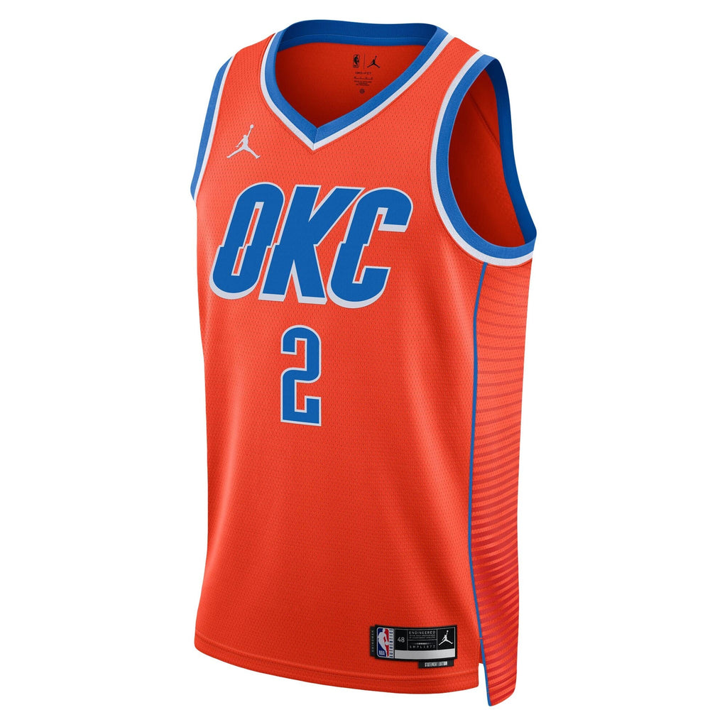 Shai Gilgeous-Alexander Oklahoma City Thunder Replica Swingman Statement Jersey - Unisex product image 3, provided for