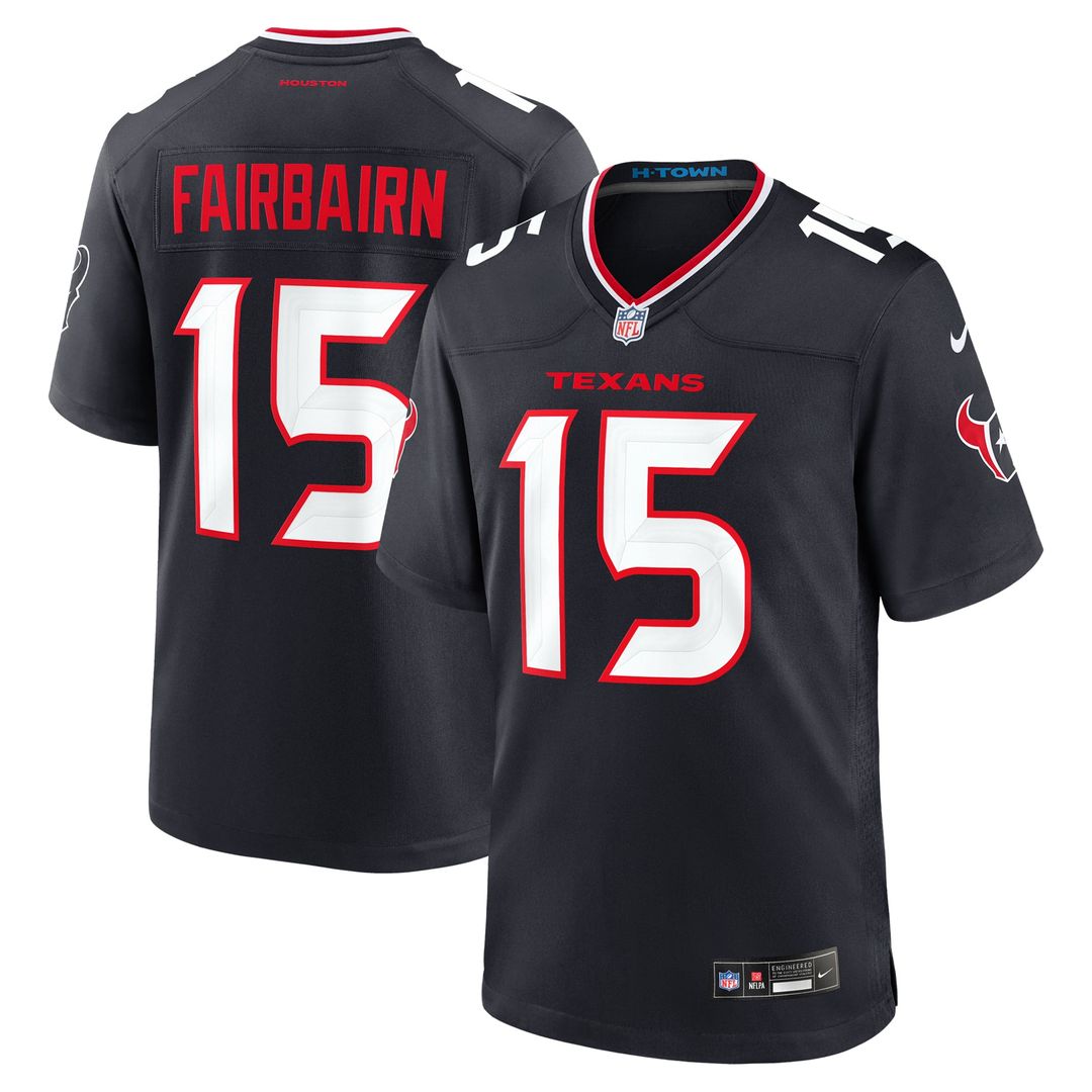 Houston Texans Ka'imi Fairbairn Navy Team Game Jersey product image 1, provided for visual reference and product detail