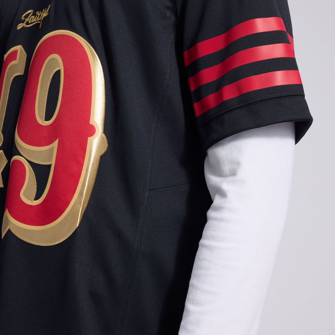 San Francisco 49ers The Faithful Black Rivalries Collection Stitched Limited Jersey product image 15, provided for visual