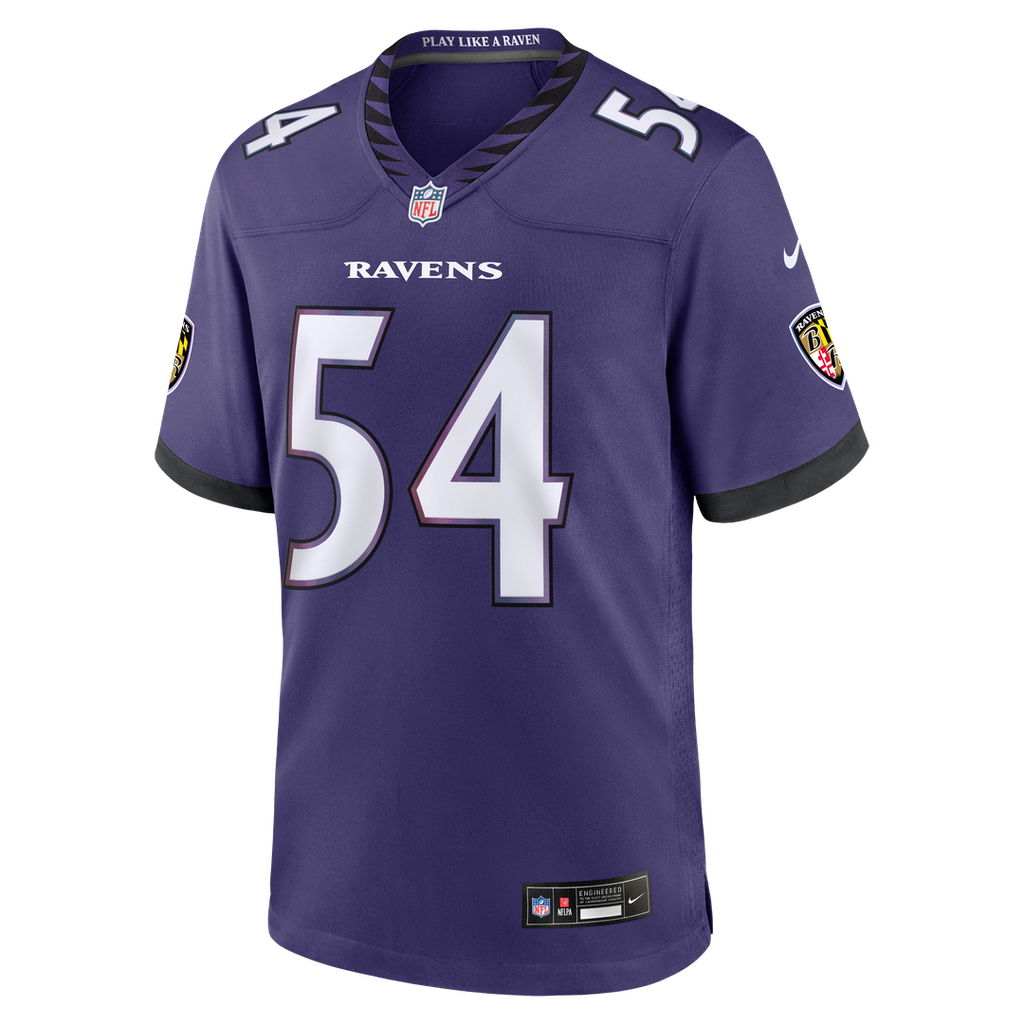 Baltimore Ravens Jovaughn Gwyn Purple Team Game Jersey product image 2, provided for visual reference and product detail