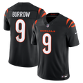 Cincinnati Bengals Joe Burrow Black Team Vapor F.U.S.E. Stitched Limited Jersey product image 1, provided for visual