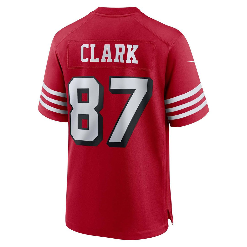 San Francisco 49ers Dwight Clark Scarlet Retired Player Alternate Game Jersey product image 3, provided for visual reference