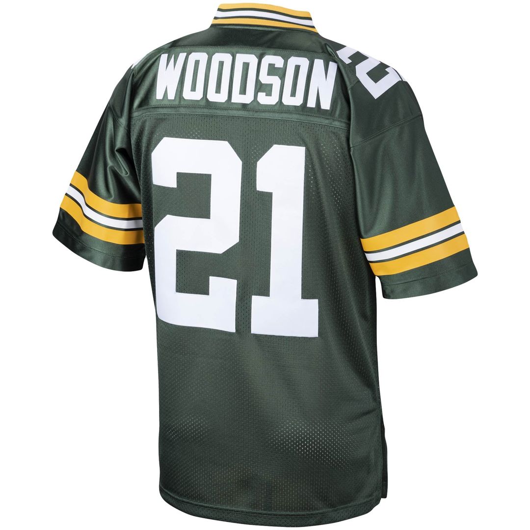 Green Bay Packers 2010 Charles Woodson Green Authentic Throwback Retired Player Jersey product image 3, provided for visual