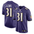 Baltimore Ravens Jamal Lewis Purple Game Retired Player Jersey product image 1, provided for visual reference and product