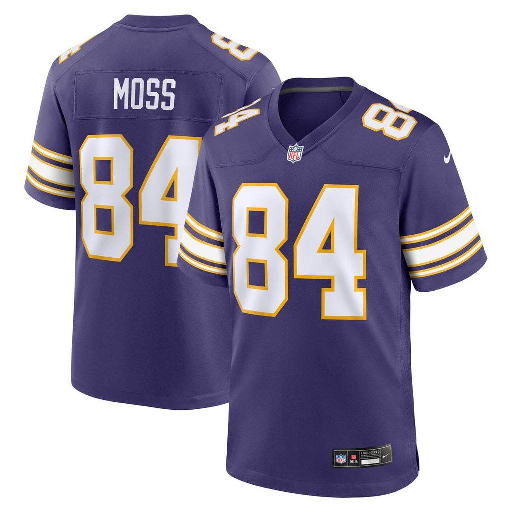 Minnesota Vikings Randy Moss White Alternate Retired Player Game Jersey product image 7, provided for visual reference and