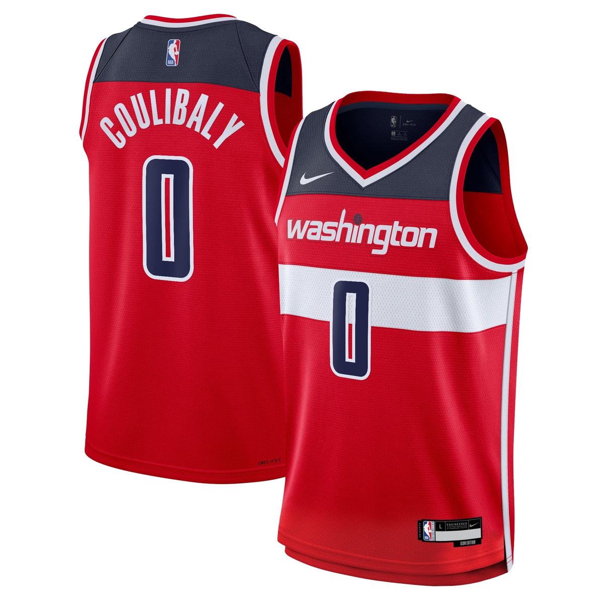 Washington Wizards Nike Icon Swingman Jersey - Red - Bilal product image 2