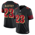 San Francisco 49ers Christian McCaffrey Black Rivalries Collection Stitched Limited Jersey product image 1, provided for