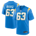 Los Angeles Chargers Tyler Biadasz Powder Blue Team Game Jersey product image 1, provided for visual reference and product