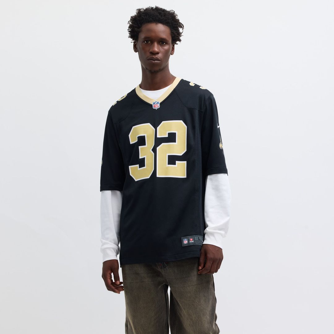 New Orleans Saints Tyrann Mathieu Black Game Jersey product image 4, provided for visual reference and product detail review